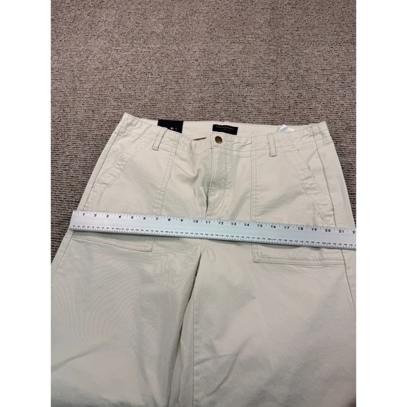 Banana Republic Womens Chino Parachute Pants 14 Beige Wide Leg Adjustable NWOT - Picture 4 of 15